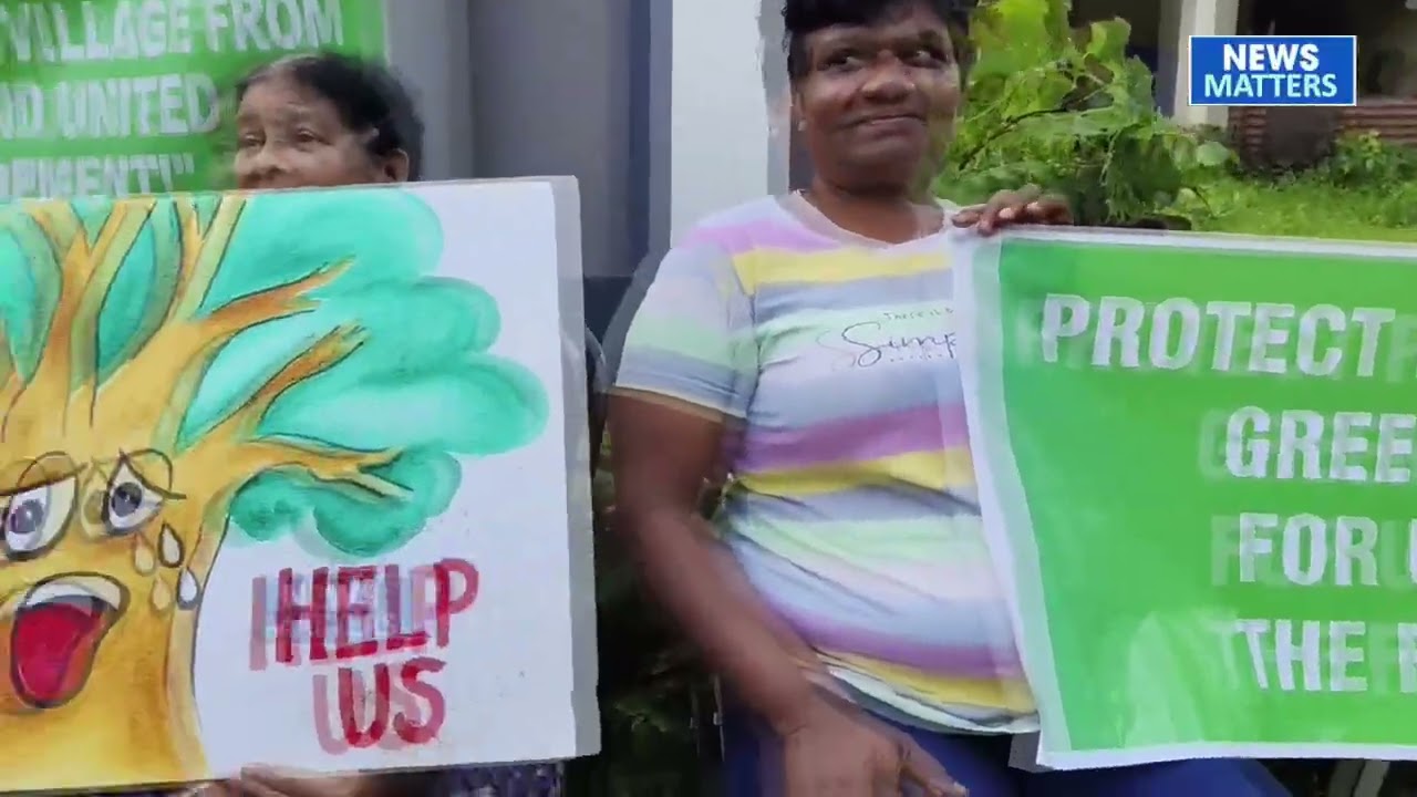 Another fresh protest erupts at Arao Pomburpa as villagers unite against Mega Project, Tree felling