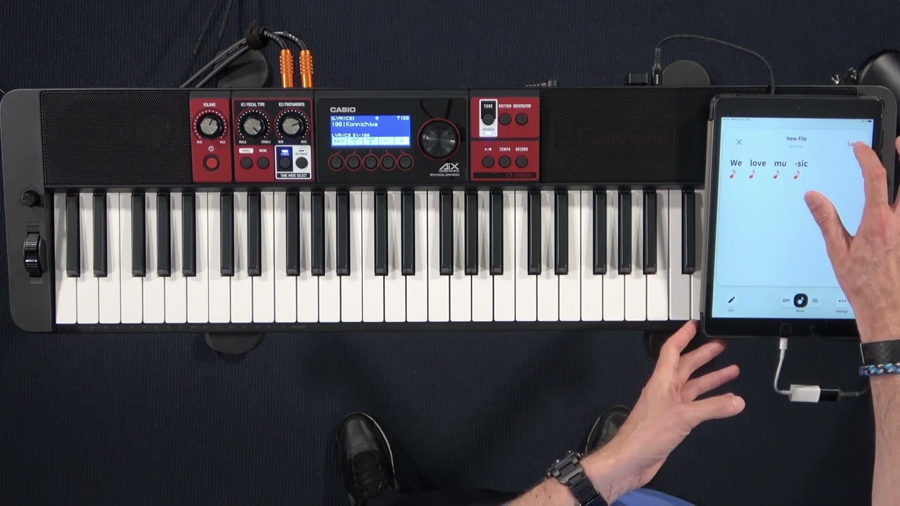 CT-S1000V - how to use the Lyric Creator app