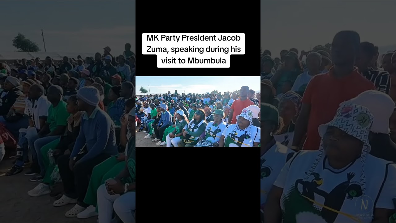MK Party President Jacob Zuma, speaking during his visit to Mbumbula