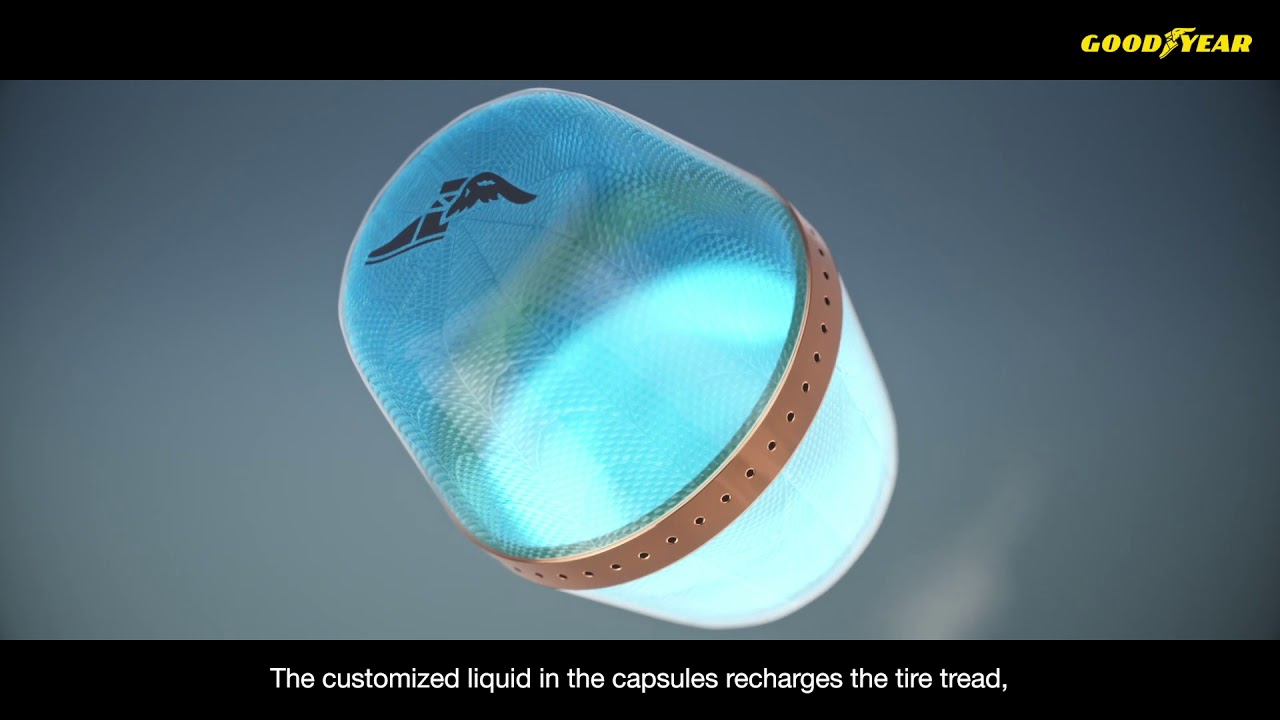 Goodyear reCharge Concept &ndash; Making Tire Changing Easy with Customized Capsules that Renew your Tire