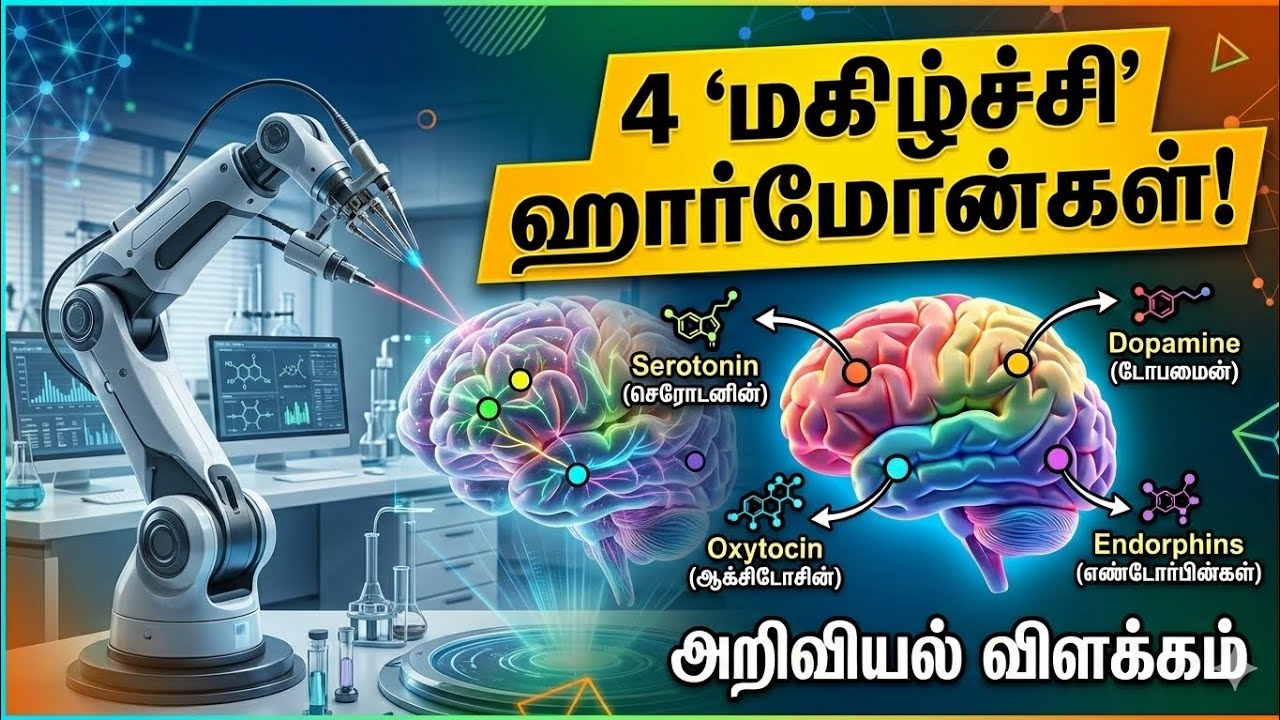 4 மகிழ்ச்சி ஹார்மோன்கள் #Neurotransmitter #happyhormones #physiology 