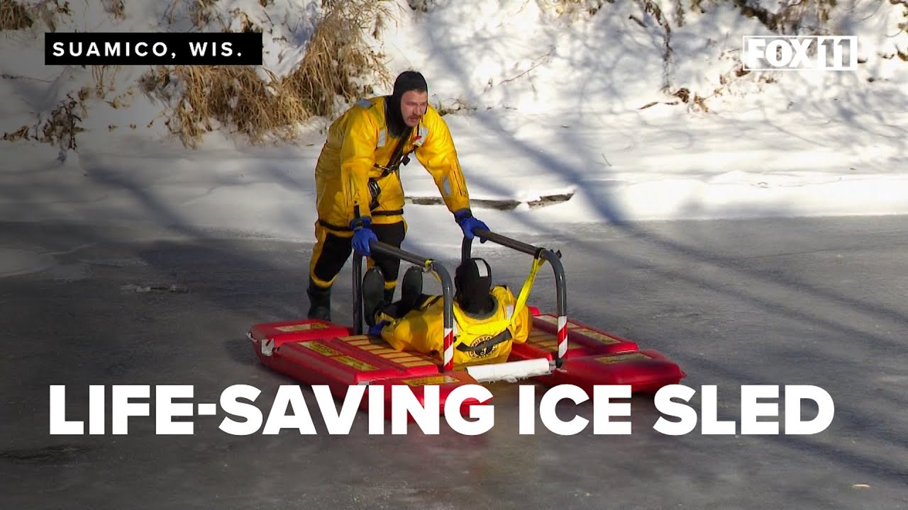 New ice rescue sled will save Suamico Fire more than 2 minutes when someone's in the water