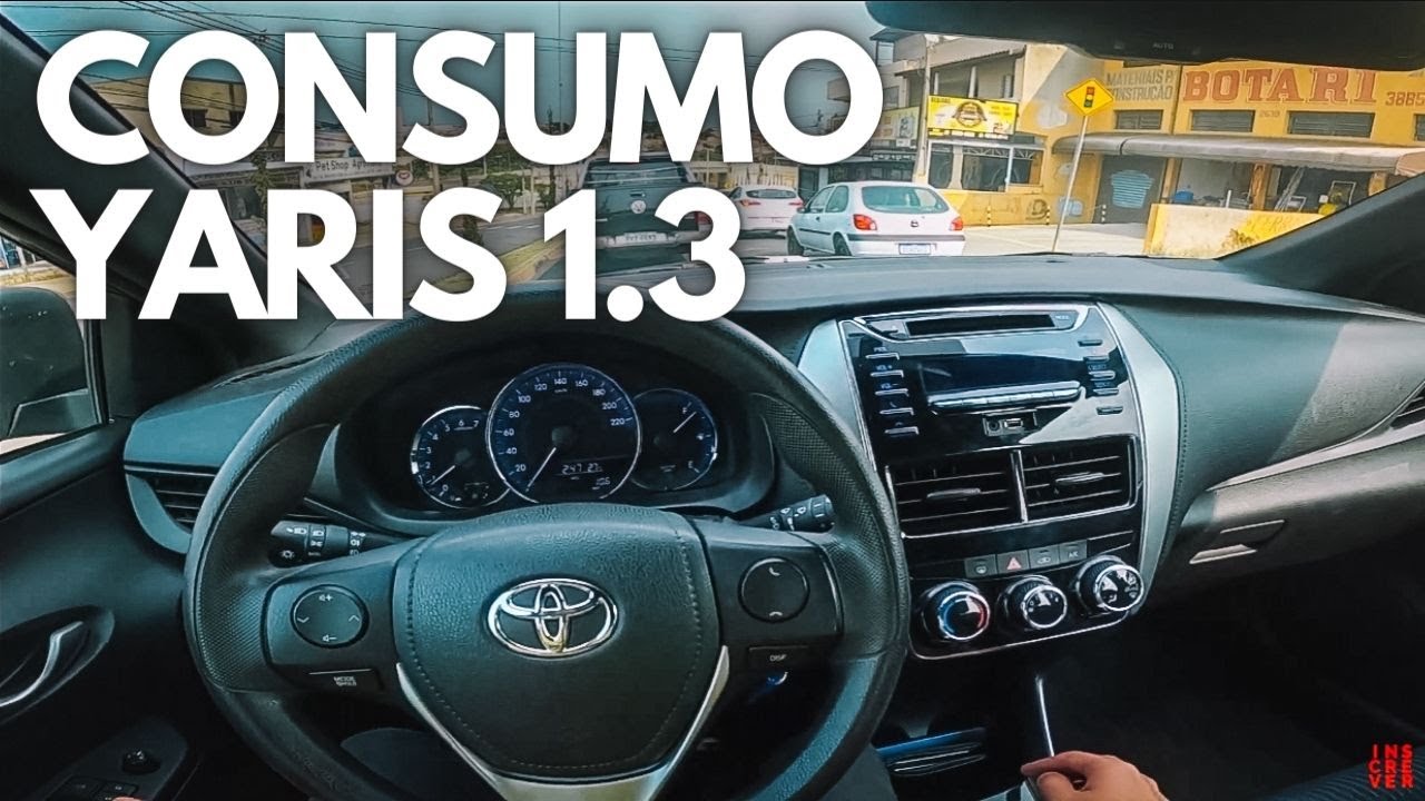 TOYOTA YARIS CONSUMO NA CIDADE ⛽ SUPER ECONÔMICO!