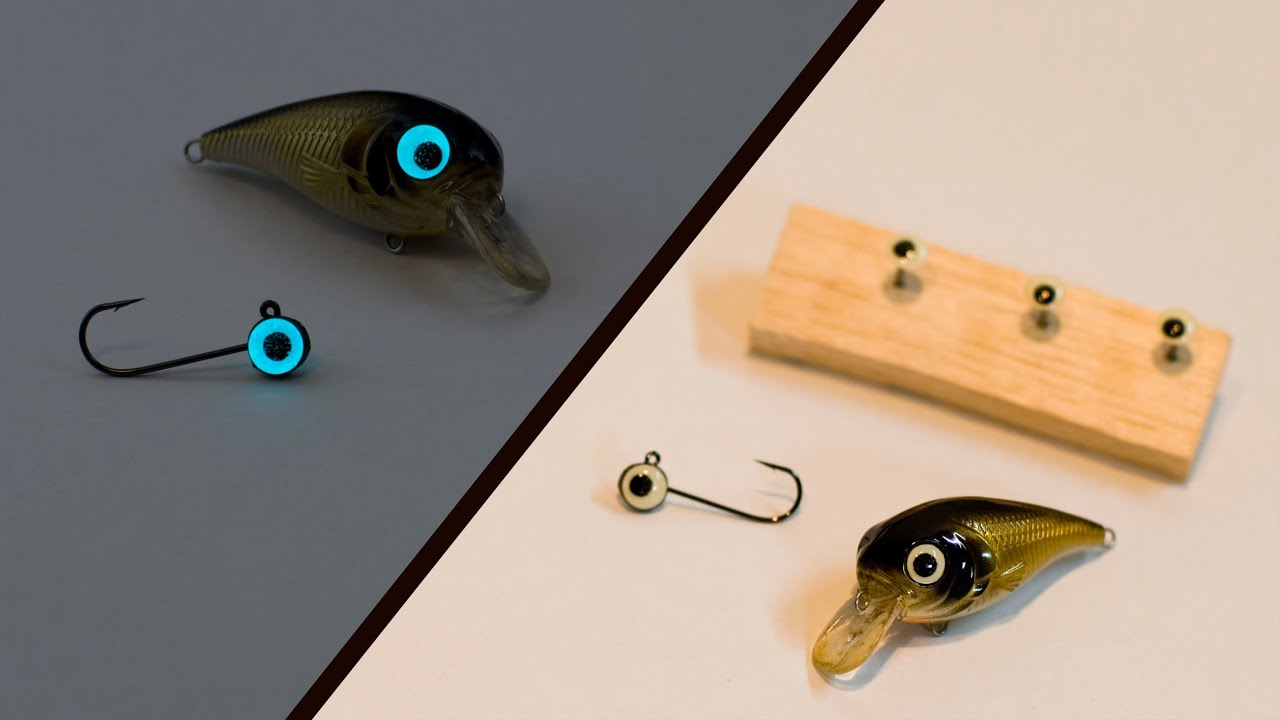 Make the Glow Lure Eyes / 夜光の目玉を作ってみた。