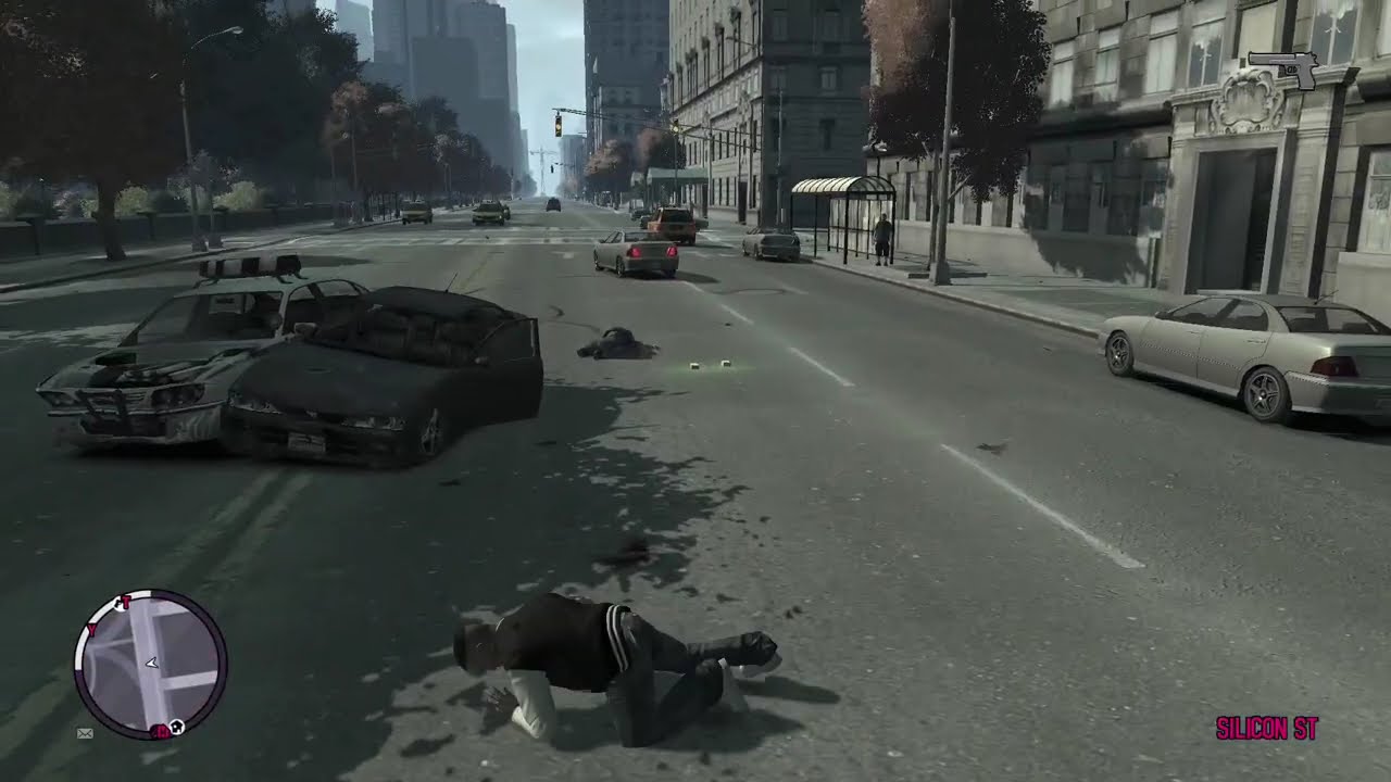 GTA IV TBoT Four star wanted level and loosing the cops [raw] #nocomentary