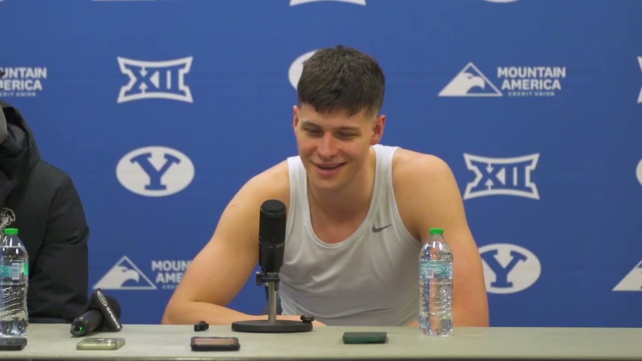 Post-game press conference | AJ Dybantsa and Mihailo Boskavic | BYU vs IOWA STATE