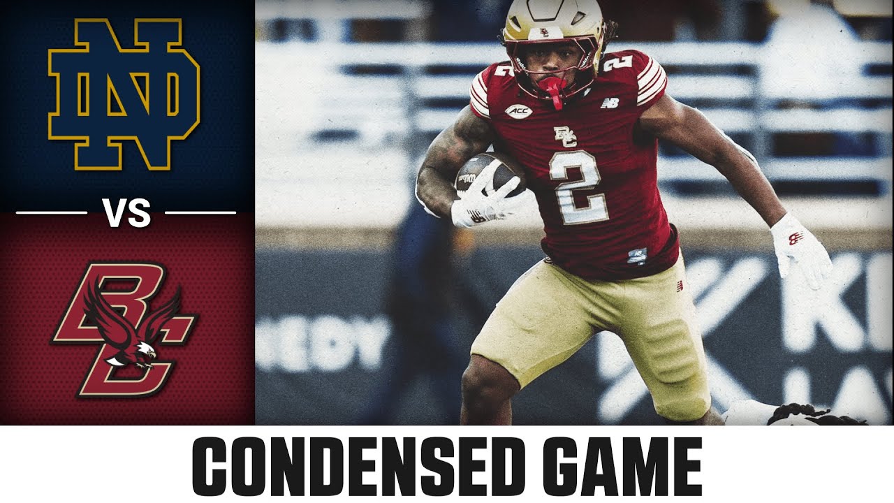 Notre Dame vs Boston College Condensed Game | 2025 ACC Football