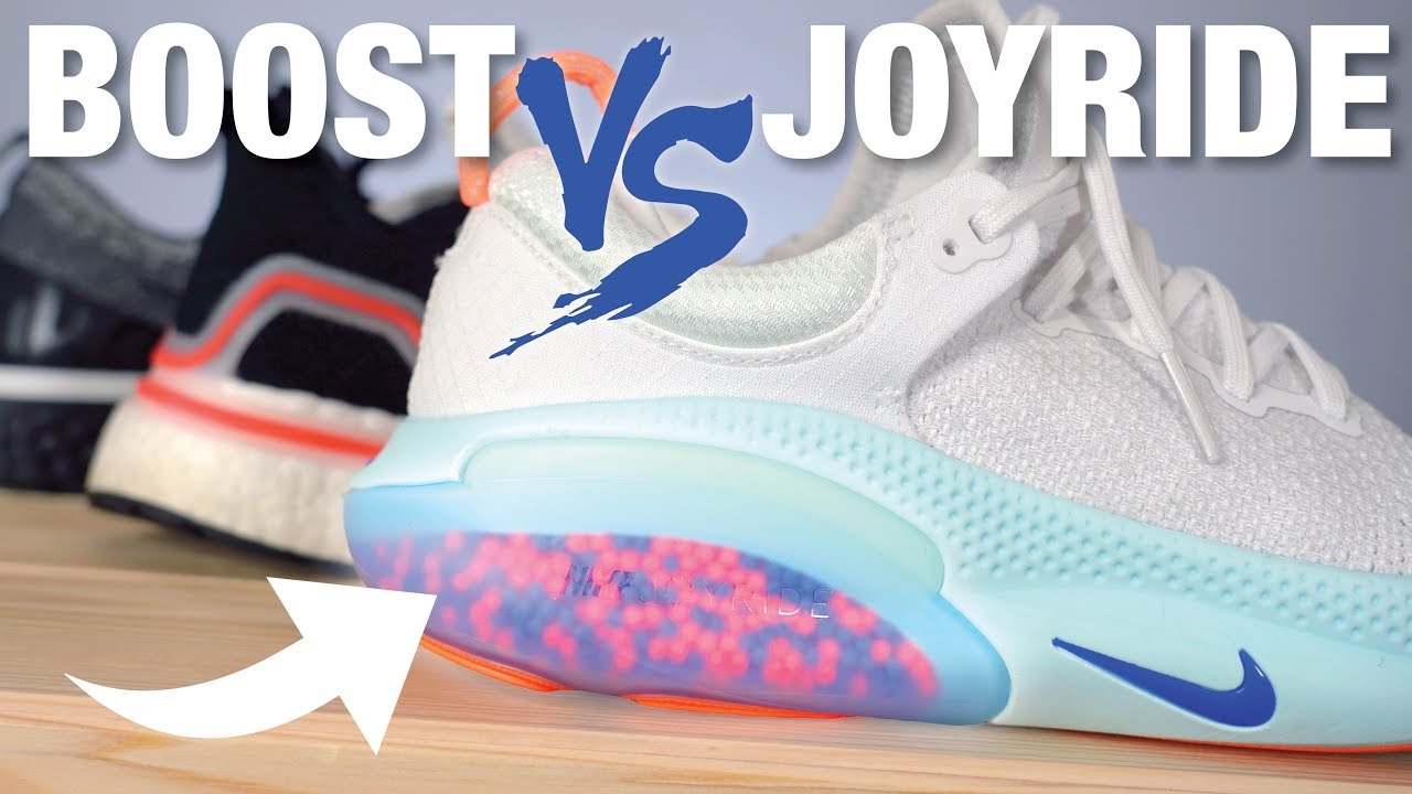 Nike JOYRIDE vs Adidas BOOST vs Nike REACT: COMPARISON