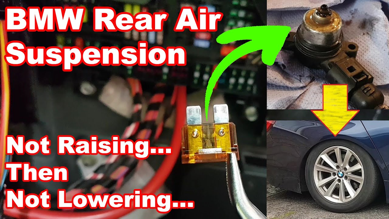 BMW 5 Series F11 rear suspension inoperative. Fault finding and repair.