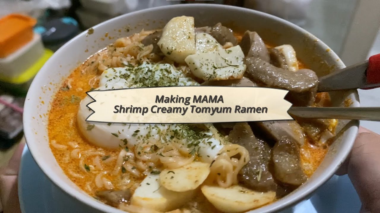 POV Cooking - MAMA Shrimp Creamy Tomyum Ramen [ID]