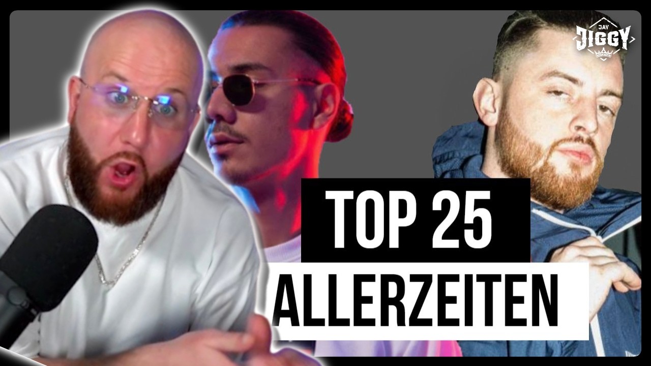 TOP 25 der MEISTGEHÖRTEN Deutschrap Songs ALLERZEITEN🔥 | REACTION
