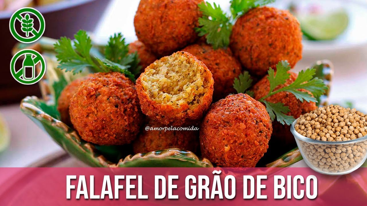 FALAFEL DE GRÃO DE BICO VEGANO