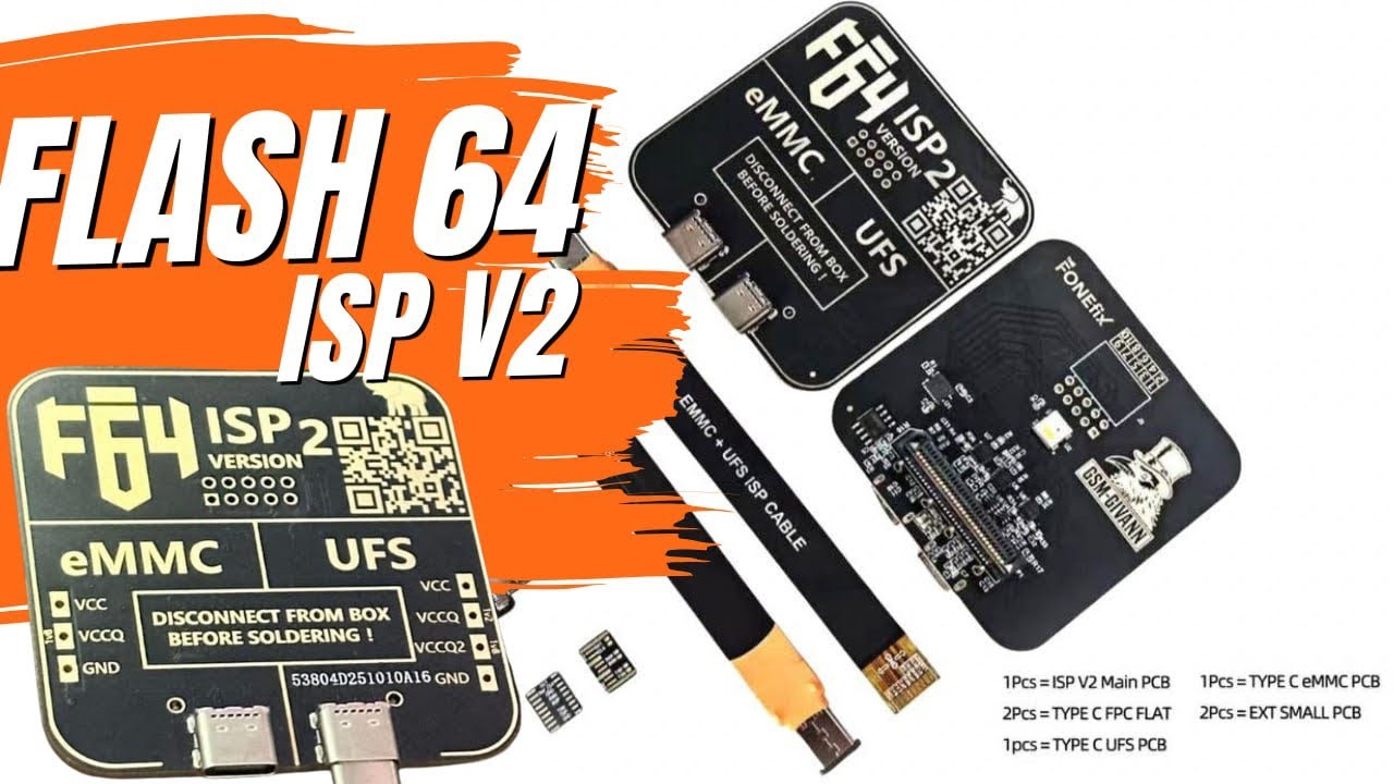 FLASH 64 ISP V2 C TYPE ADAPTER!! HS GARE 1 2 3 Speed Lunching Soon !!