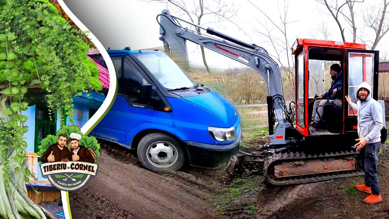 Am ramas impotmolit cu masina plina de balastru m-a tras cu excavatorul ! Casuta din Padure