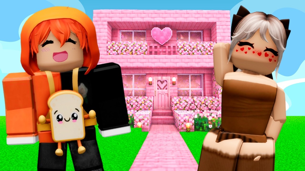 CONSTRUI UNA CASA ROSA PARA MI NOVIA EN MINECRAFT 🩷🏡 EPISODIO 20