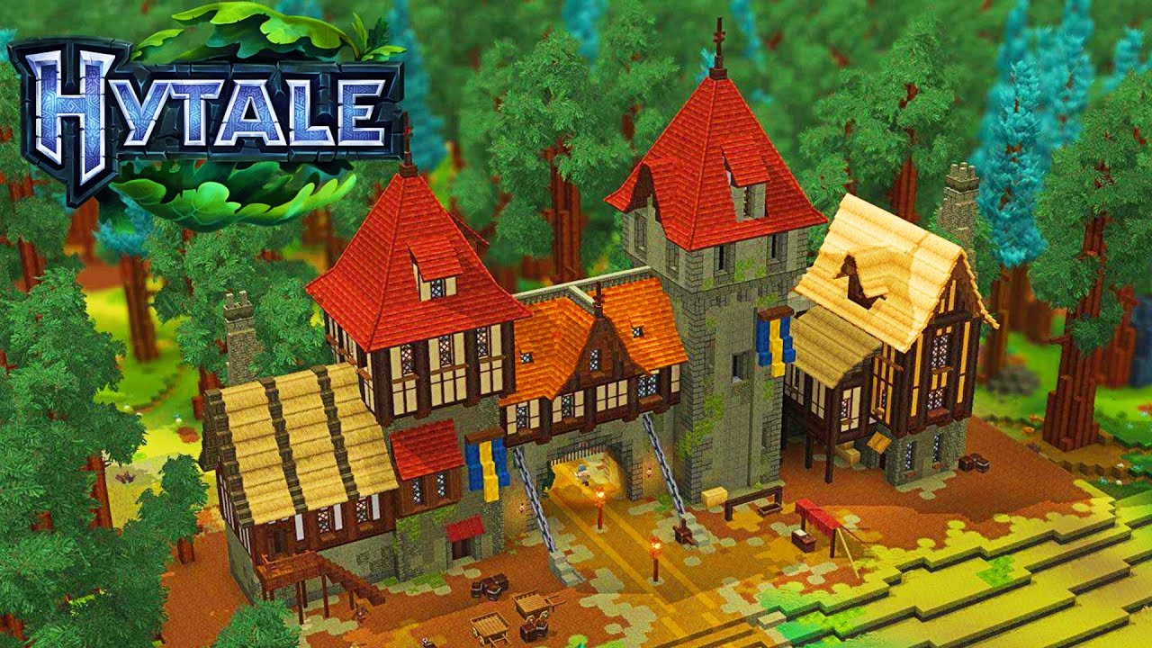 HYTALE Surviving DAY 1 - A New Open-World Base Building Survival Crafting Game | NEW RELEASE