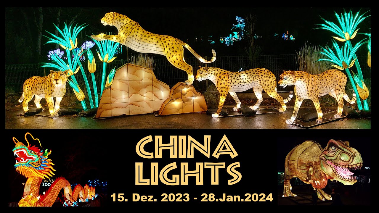 China Lights im Kölner Zoo 2023 - Clip by kirmesmarkus