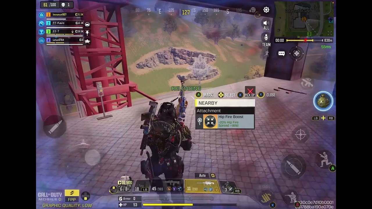 Sniper slug out in Construction Site 