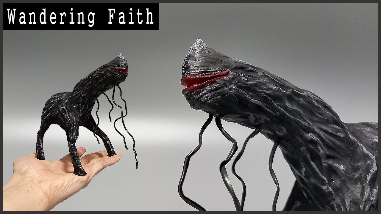 Making The Wandering Faith with clay (day17) / 지점토로 방황하는 믿음 만들기 - Trevor Henderson Creatures