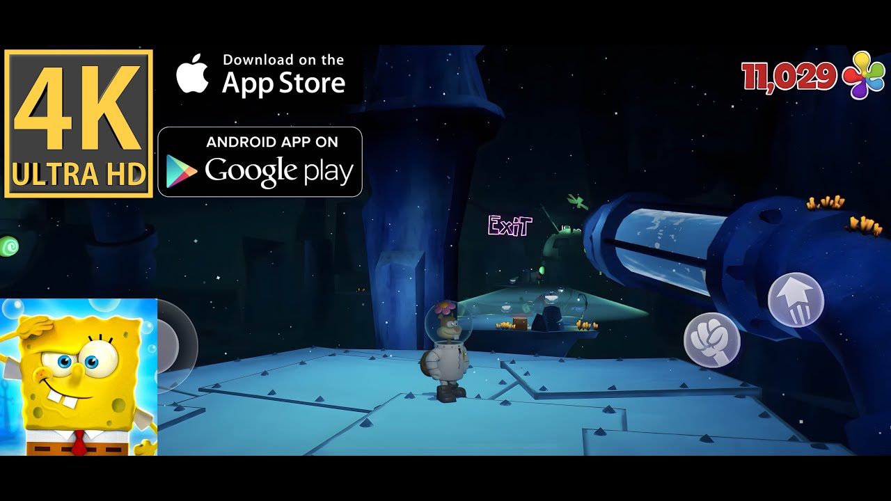 Exit & Golden Spatula - Rock Bottom - SpongeBob SquarePants - BFBB - Mobile (Part 42) iPhone Pro Max