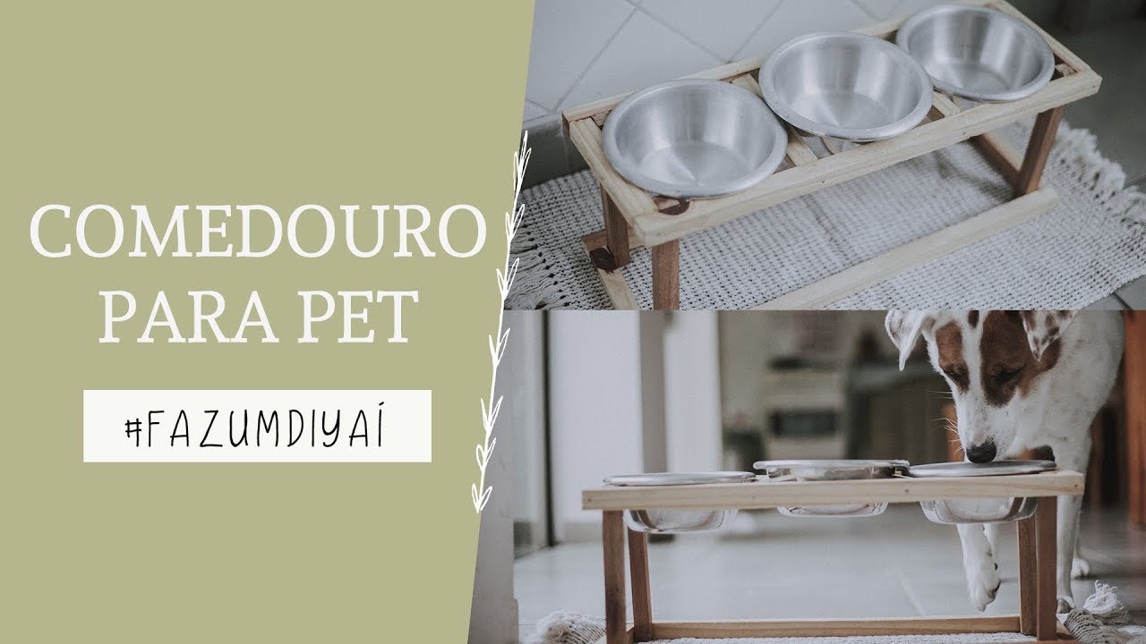 COMO FAZER COMEDOURO PARA CACHORRO #FazUmDiyAí 2 | por Isa Ribeiro - Na nossa vida