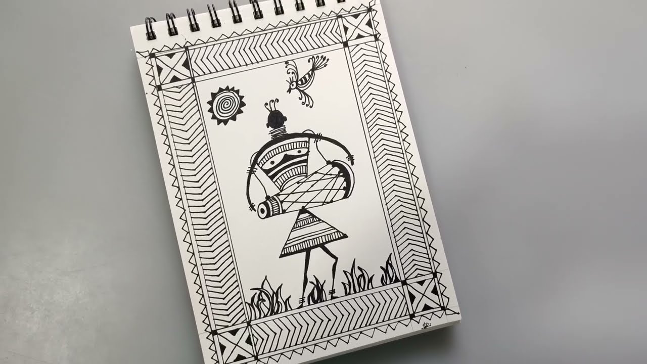 Saura Art | Indian Tribal Art | Saura painting for beginners