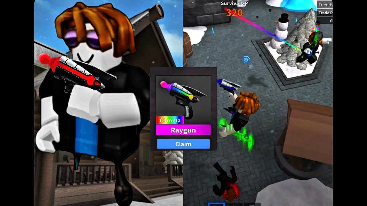MM2 MOBILE GAMEPLAY W/	CHROMA RAYGUN!