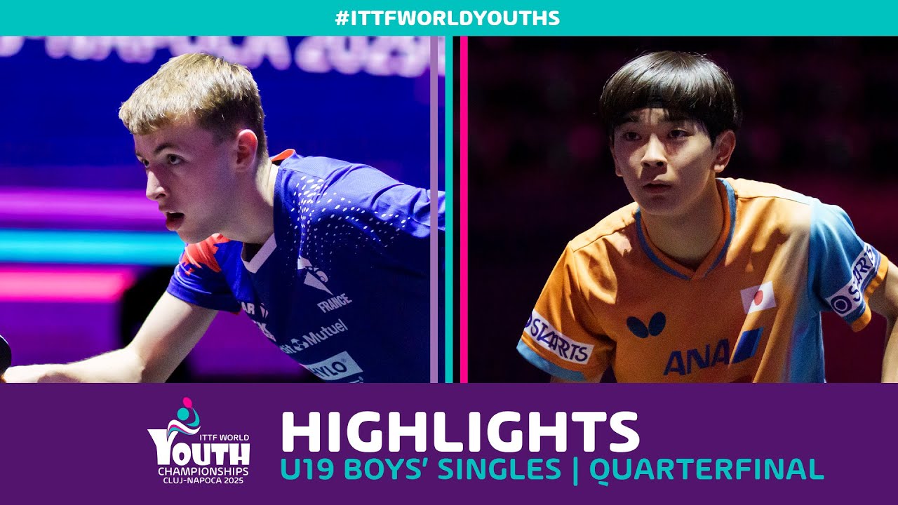 Flavien Coton vs Ryuusei Kawakami | U19 BS - QF | #ITTFWorldYouths 2025