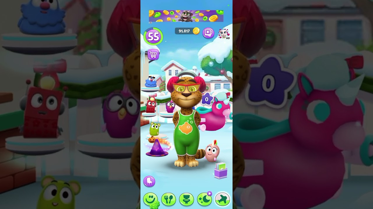 Tom woke up and played #mytalkingtom2 #fypyoutube 