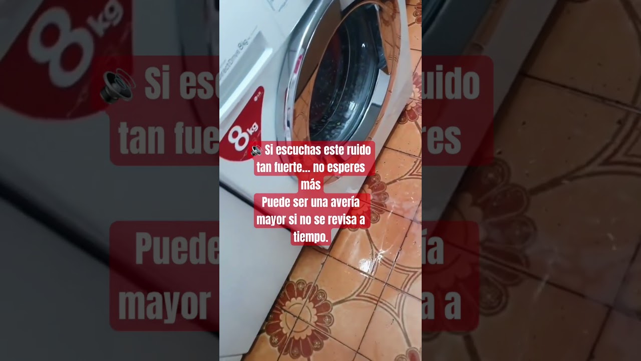 ⚠️ Ruido fuerte en tu lavadora: no lo ignores/  