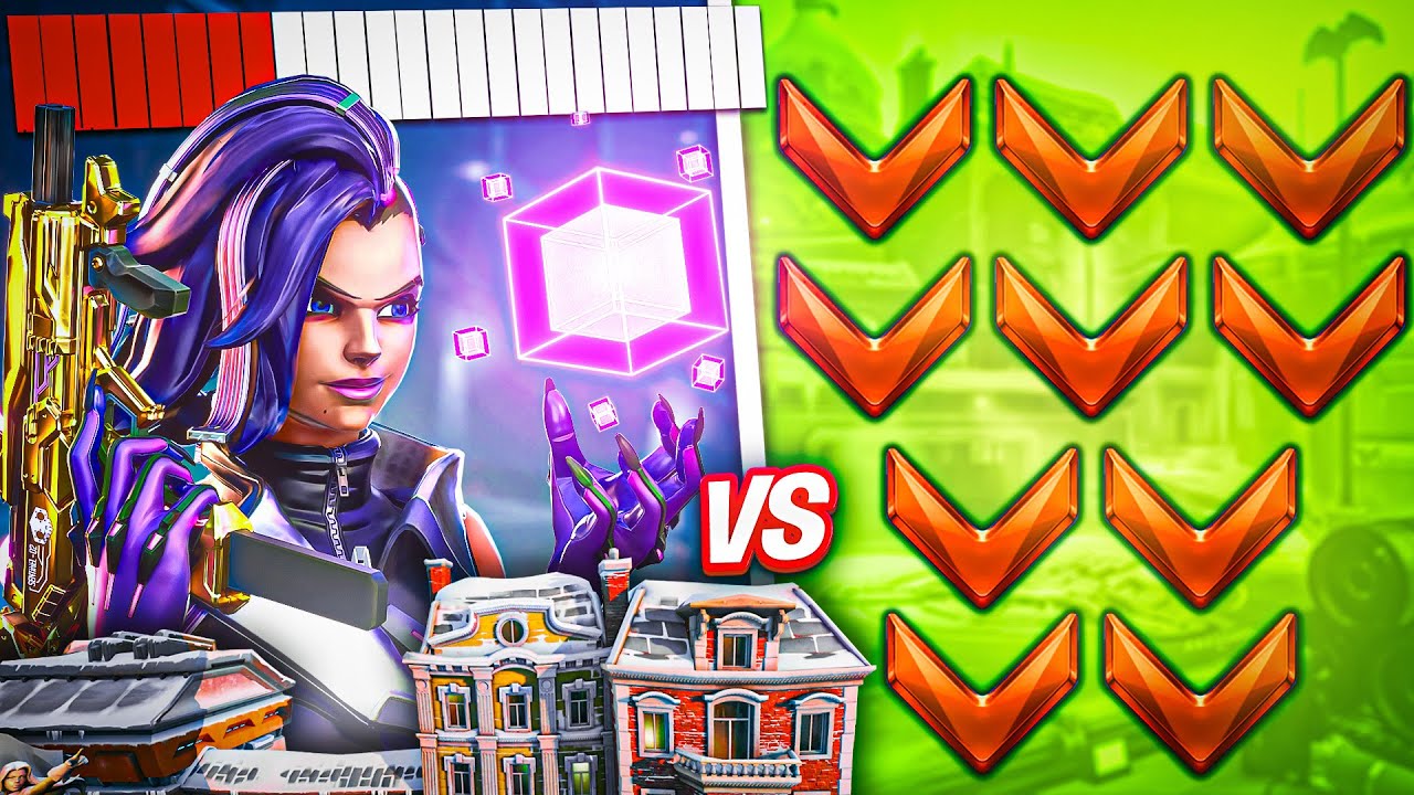 1 BUFFED Top 500 Reworked SOMBRA vs *10* Bronze Players (EMP 1-shots?!)