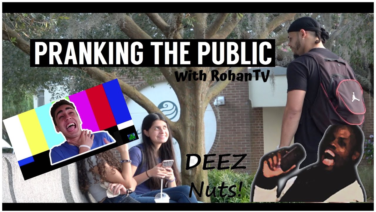 Pranking The Public | Deez Nuts Jokes | Rohan Tv