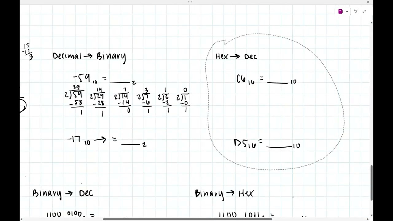 Computer Number Systems pt. 3: Signed Conversions