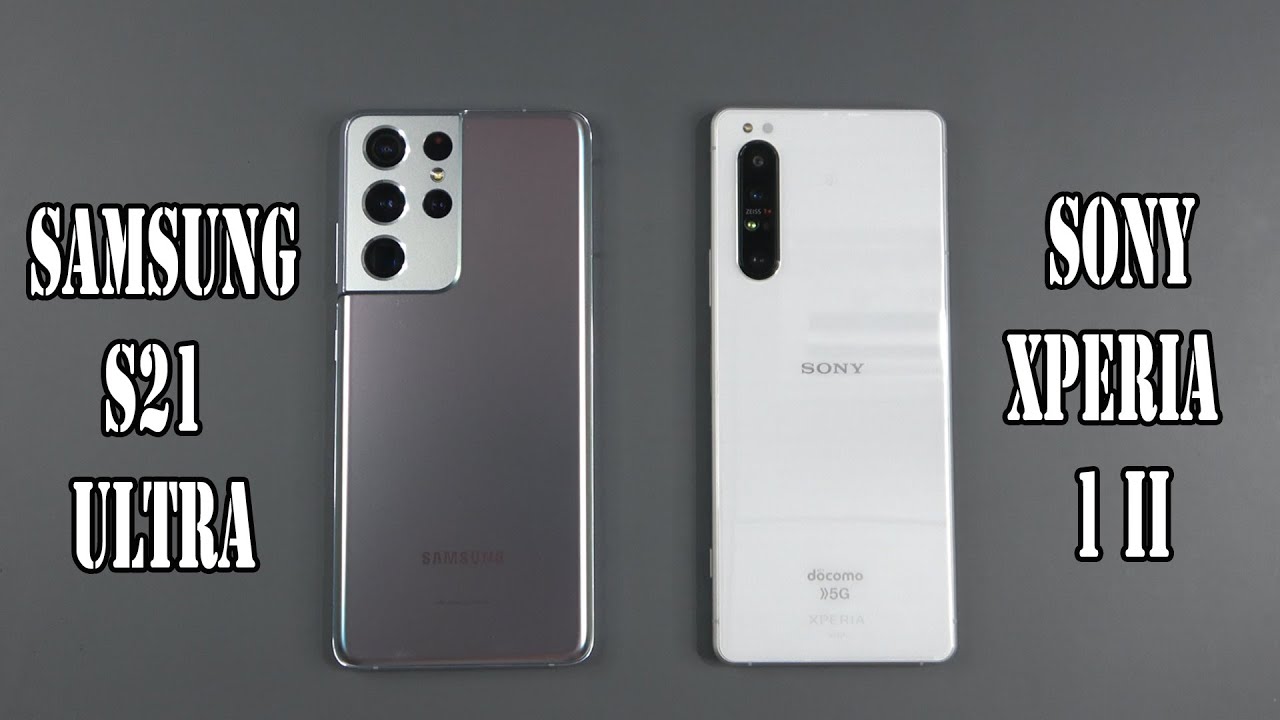 Samsung Galaxy S21 Ultra vs Sony Xperia 1 II | SpeedTest and Camera comparison