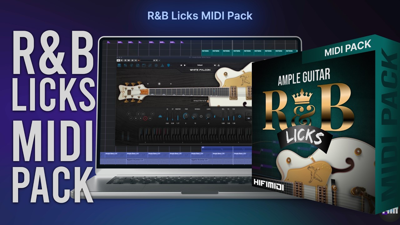 Великолепный новый MIDI-пак для Ample Guitar - R&B Licks MIDI Pack