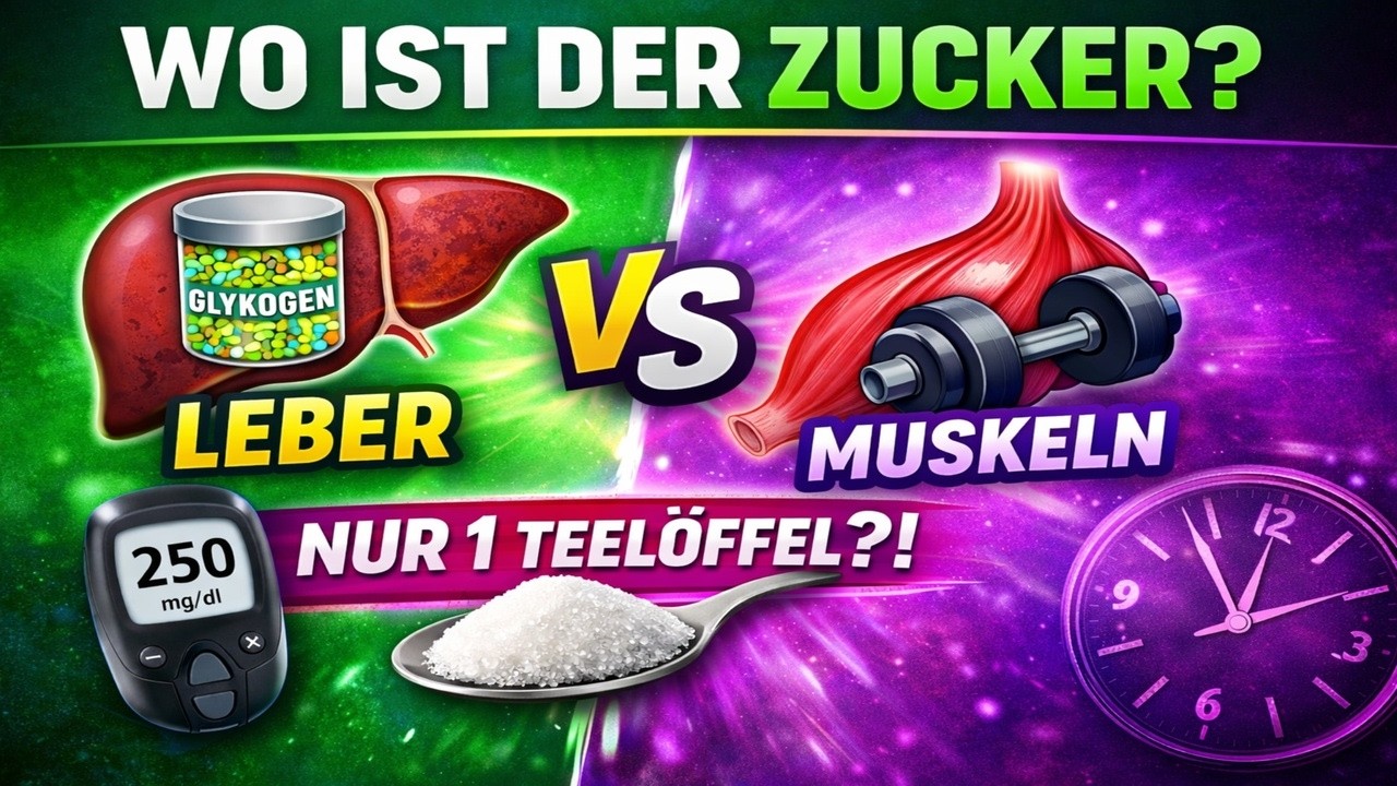 Glukosespeicher im K&ouml;rper: Warum Sport deinen Blutzucker Stunden sp&auml;ter ver&auml;ndert (Typ 1 Diabetes)
