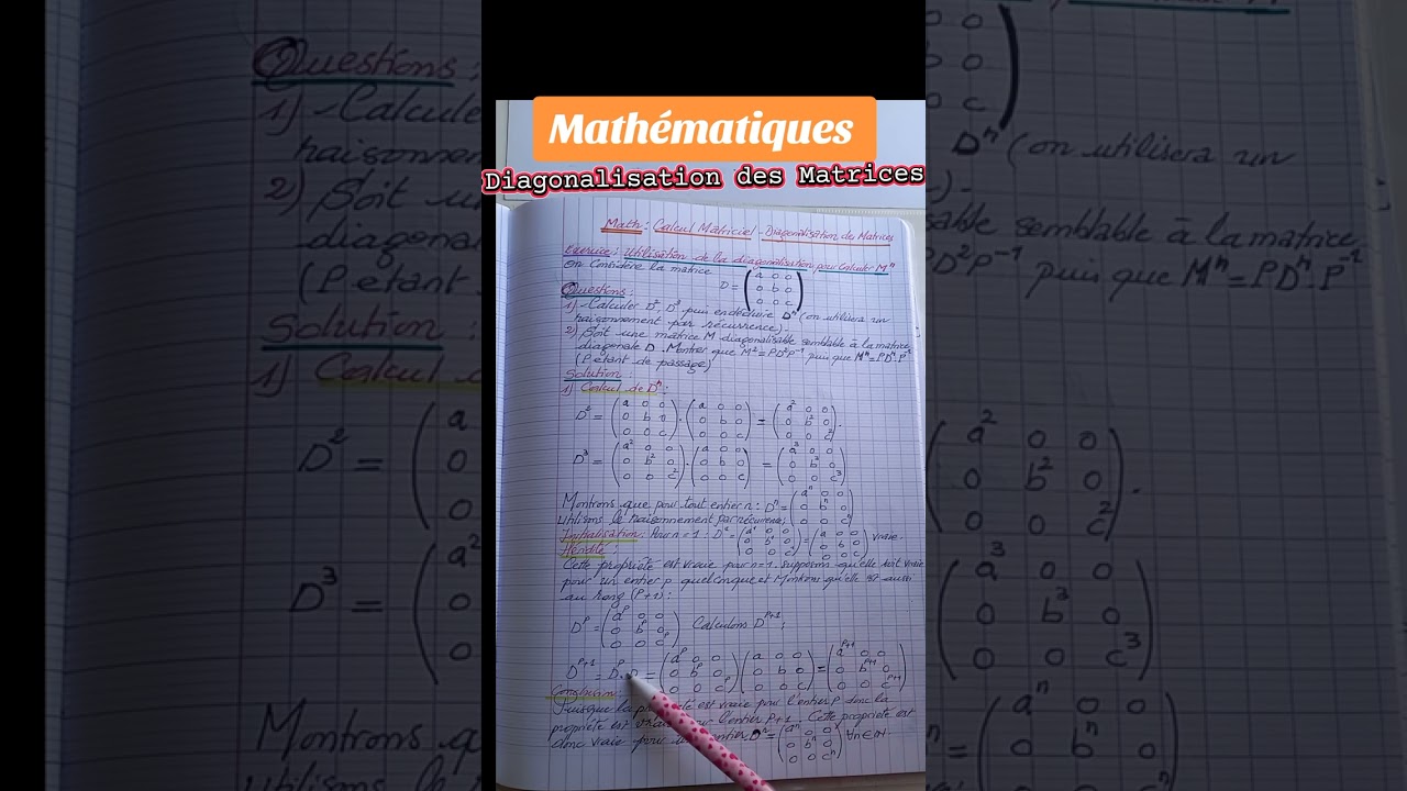 #maths #Lesmatrices #diagonalisation 