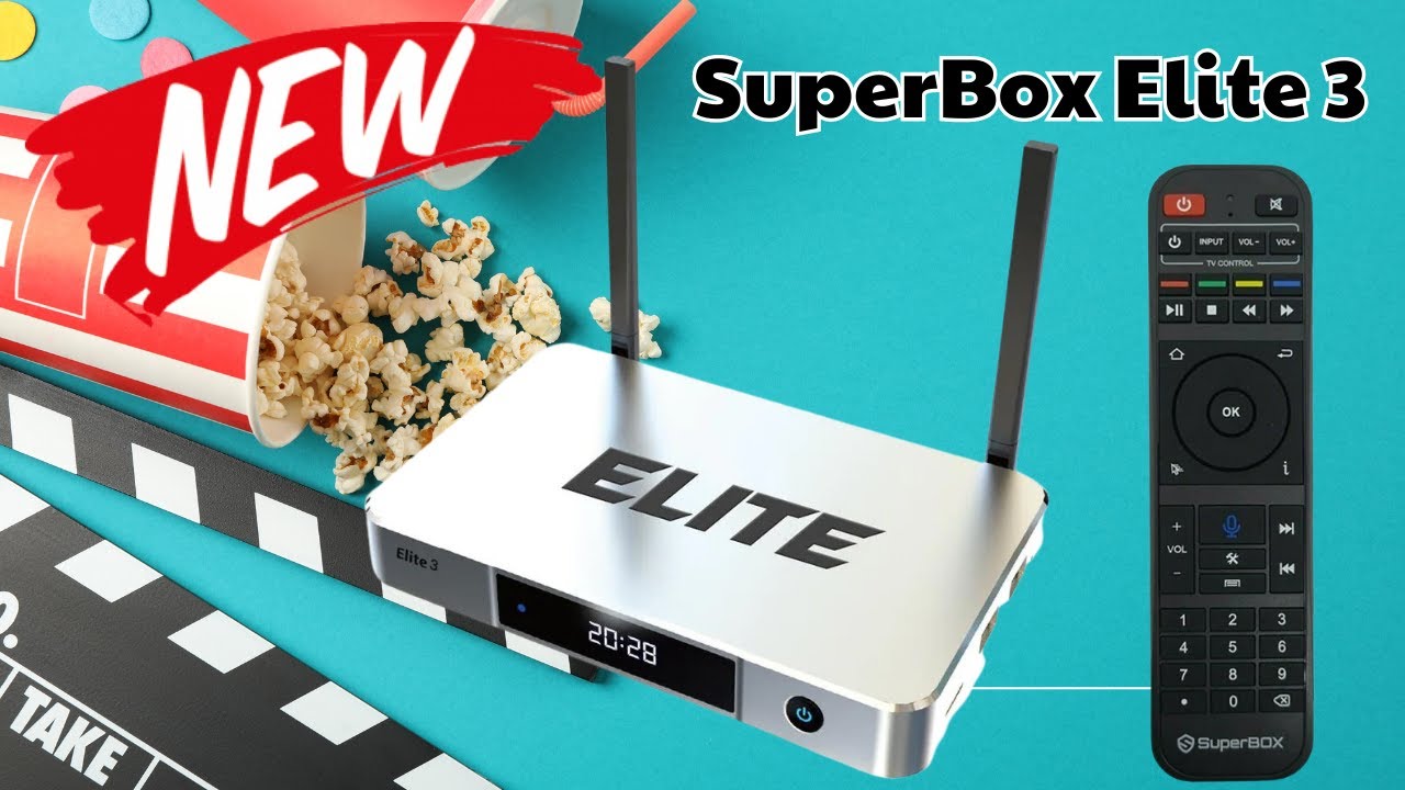 Nowy, w pełni wyposażony SuperBox Elite Android Media Box