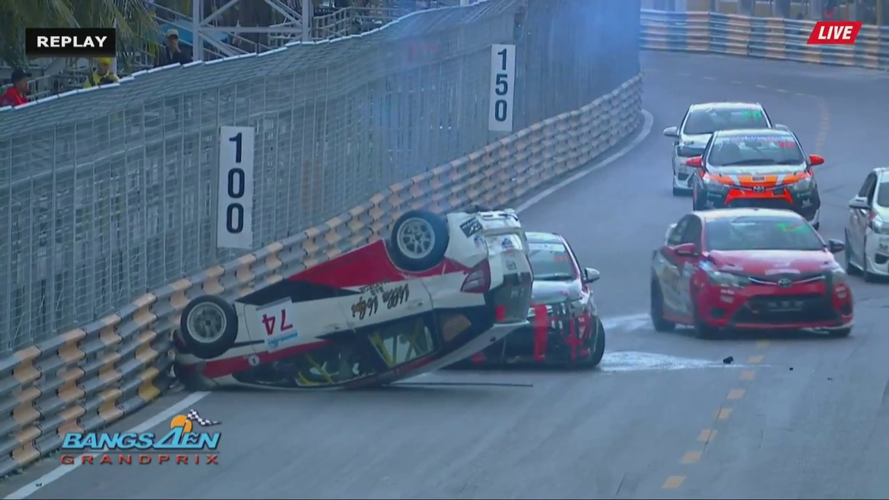 Bangsaen Grand Prix 2016. All Crashes and Fails