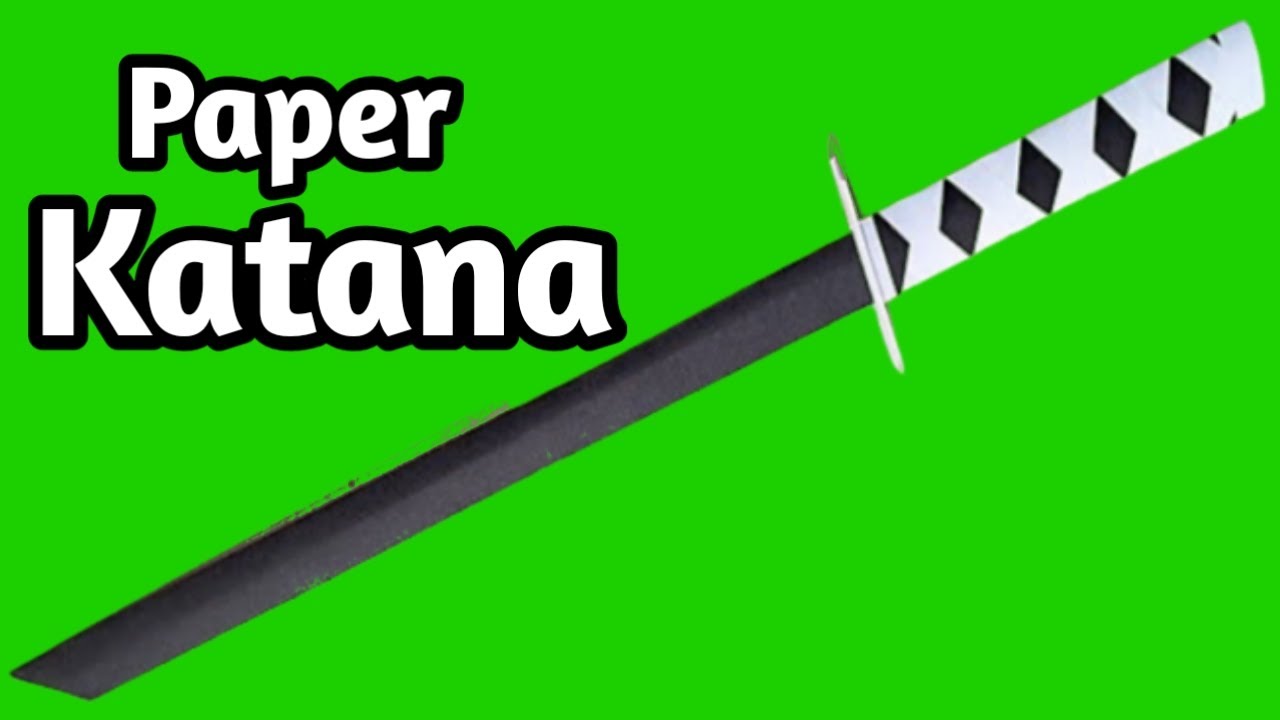 How To Make Paper Katana Easy [Cara Membuat Katana Dari Kertas]