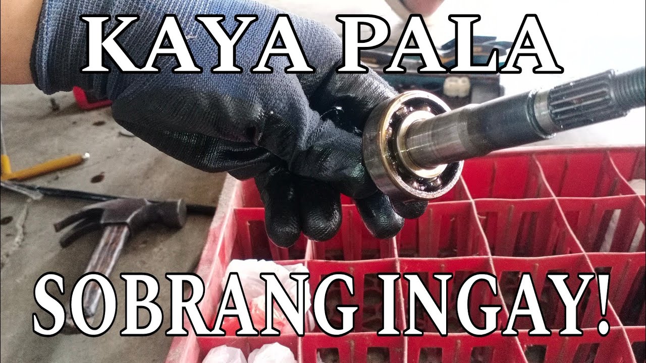How to change Transmission bearing on Motorcycle? | Scooter type | Tagalog Tutorial