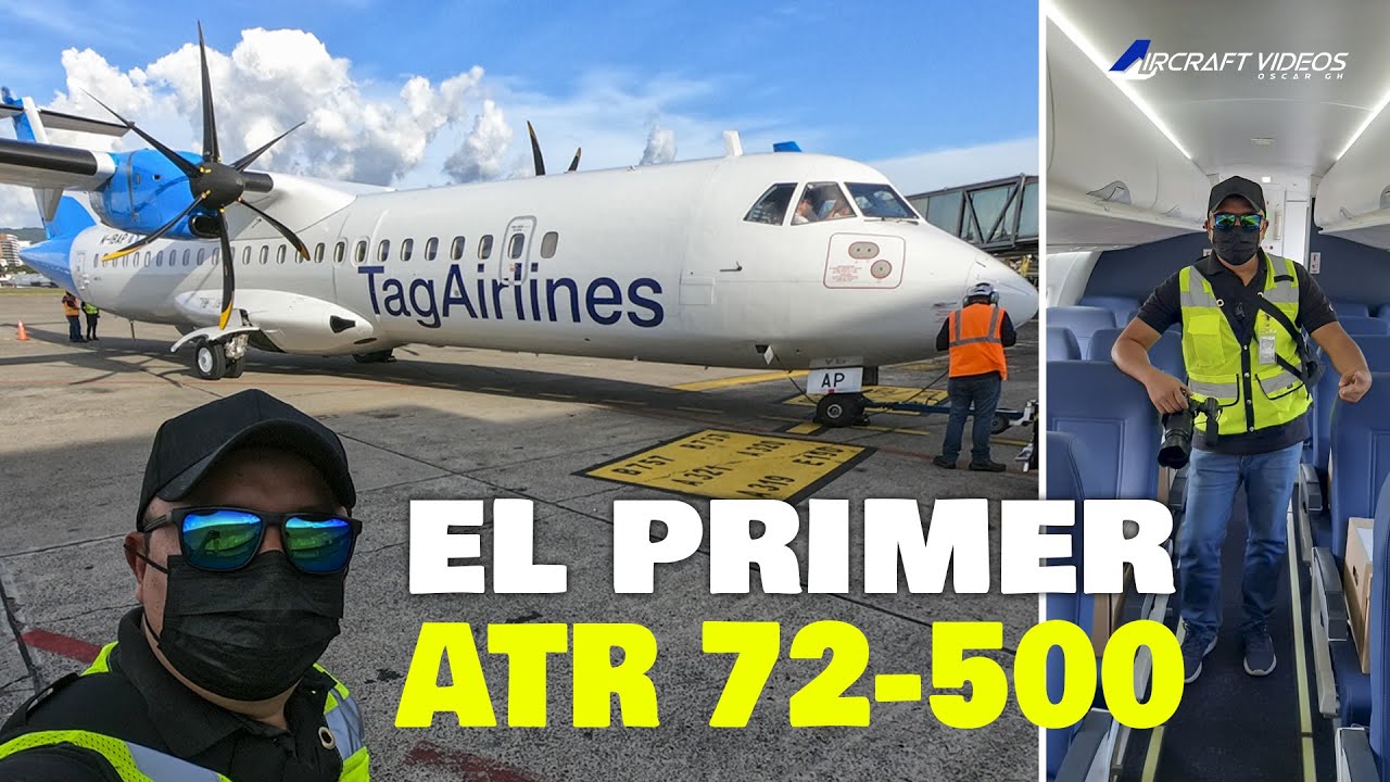 ATR-72-500 NUEVO AVION TAG Airlines  ✈ Aeropuerto La Aurora Guatemala