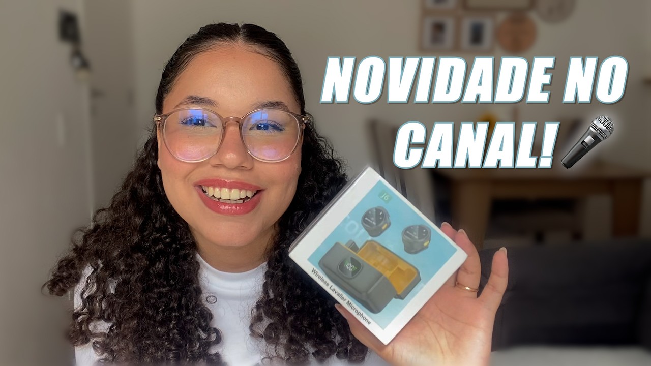 🚨 FINALMENTE comprei um microfone | J6 Wireless Lavalier Microphone