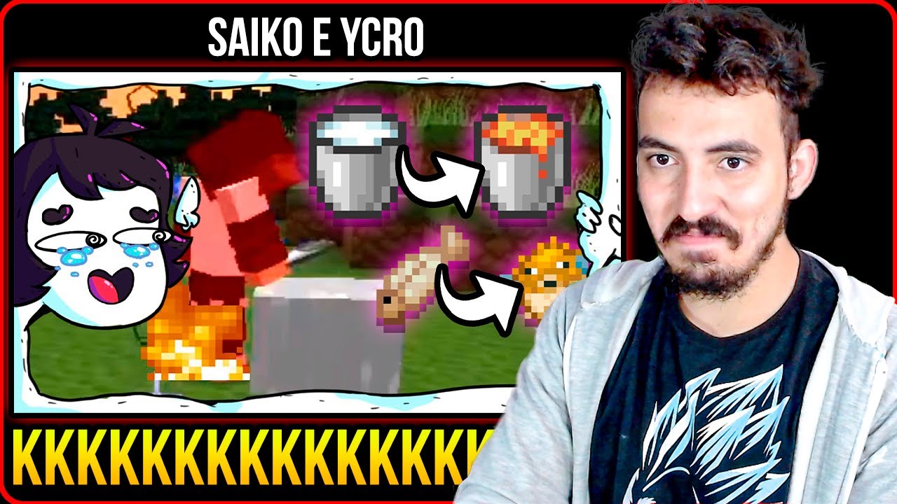 TROLANDO MEU AMIGO COM UMA TEXTUTA CONFUSA NO MINECRAFT - SAIKO E YCRO | Leozin React