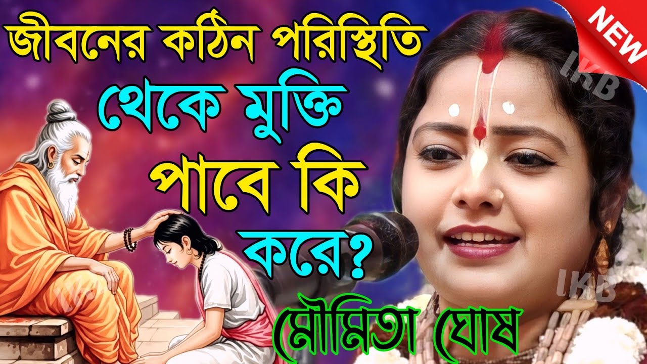 জীবনের কঠিন পরিস্থিতি থেকে মুক্তি পাবে কি করে? মৌমিতা ঘোষের কীর্তন [Kirtan moumita ghosh mondal]