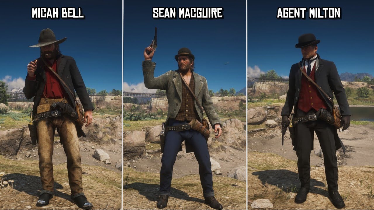 3 Legendary Characters Outfit for Arthur | Red Dead Redemption 2
