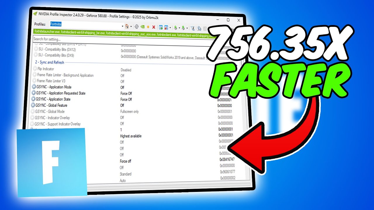 *НОВЫЕ* ЛУЧШИЕ настройки инспектора профилей Nvidia для Fortnite в 2025 году! ✅ (ЛУЧШАЯ КОНФИГУРА...