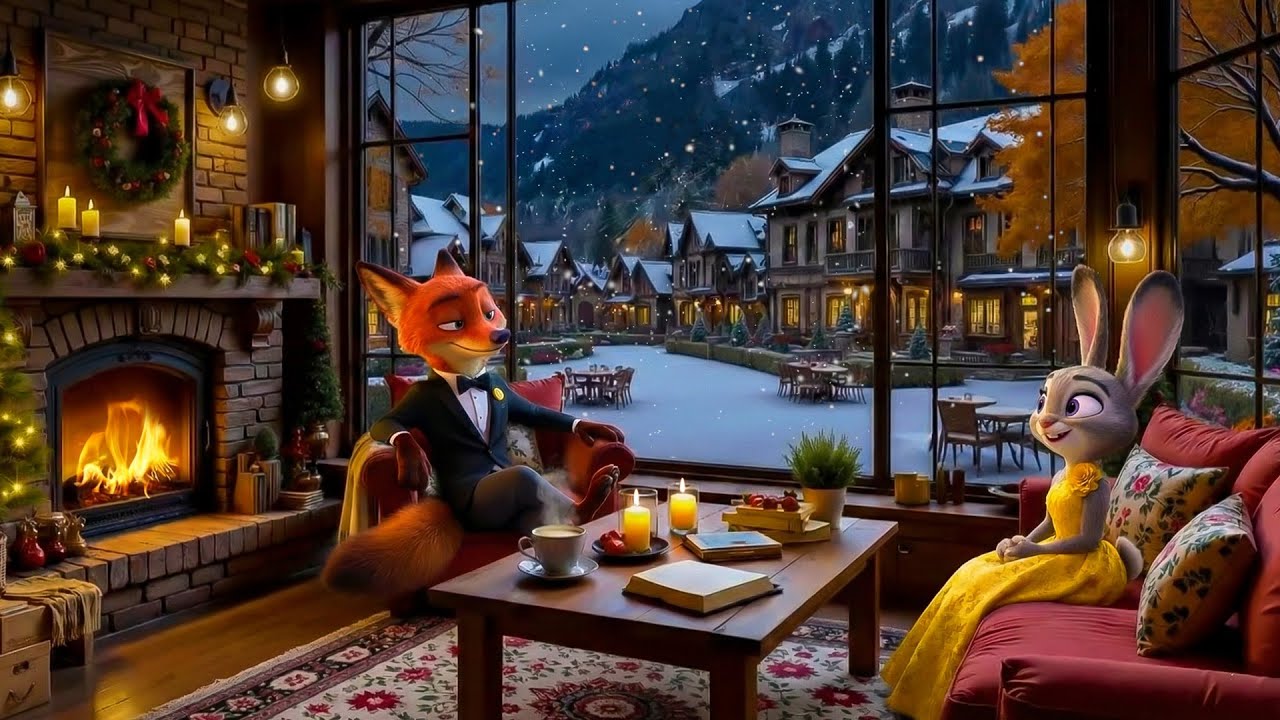 Cozy Jazz Coffee Ambience Zootopia 2 ☕ Jazz music for a good night's sleep or relaxation