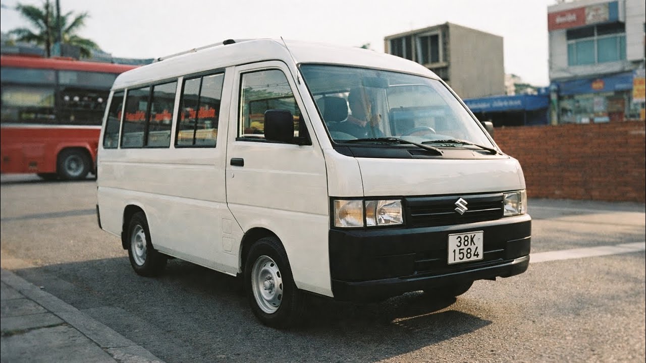 Lái xe Suzuki super carry pro đi làng mc 