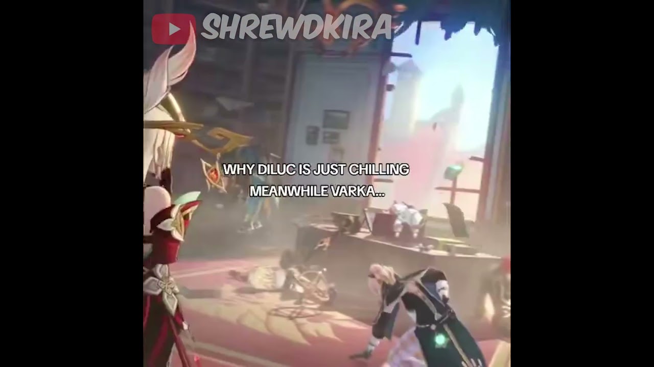 Diluc is used to all this😂  | Genshin Impact 6.4 Memes Varka Nicole Alice Jean
